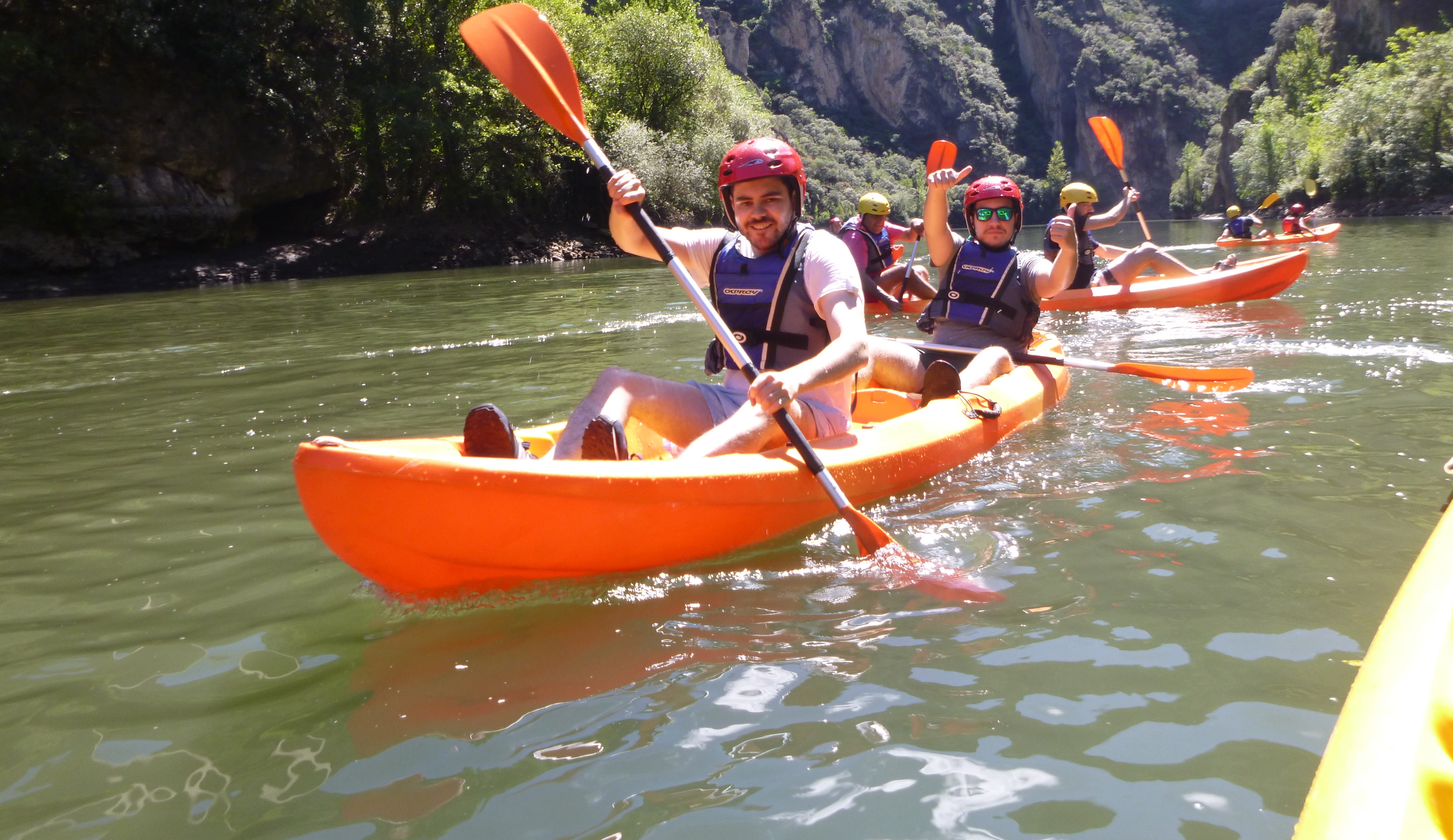 descenso del rio sil en kayak el bierzo